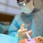 chairside treatment with bluem oral gel syringe